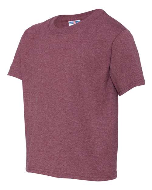 Jerzees 29B Youth DRI-POWER ACTIVE T-Shirt #color_VINT HTH MAROON