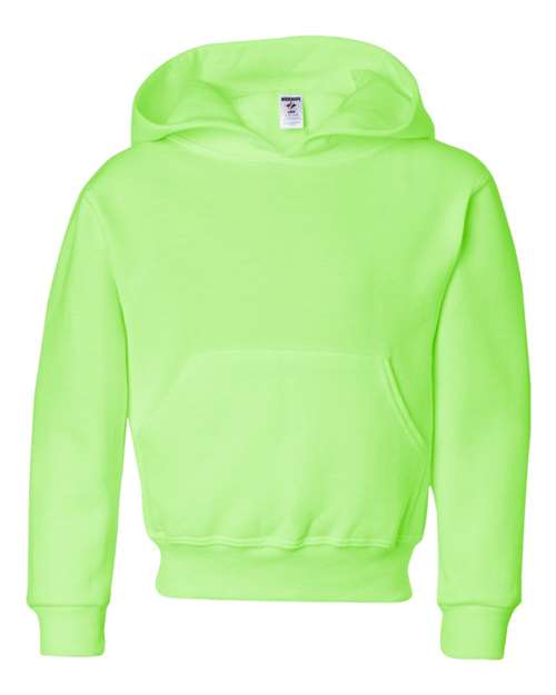 Jerzees 996Y Youth NuBlend Fleece Pullover Hooded Sweatshirt #color_NEON GREEN