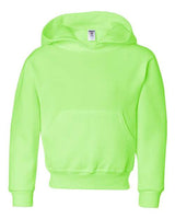 Jerzees 996Y Youth NuBlend Fleece Pullover Hooded Sweatshirt #color_NEON GREEN
