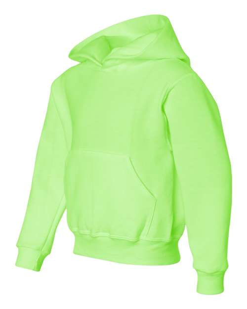 Jerzees 996Y Youth NuBlend Fleece Pullover Hooded Sweatshirt #color_NEON GREEN