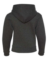 Jerzees 996Y Youth NuBlend Fleece Pullover Hooded Sweatshirt #color_BLACK HEATHER