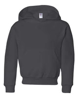 Jerzees 996Y Youth NuBlend Fleece Pullover Hooded Sweatshirt #color_CHARCOAL GREY