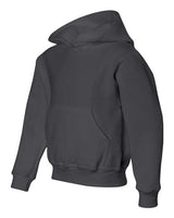 Jerzees 996Y Youth NuBlend Fleece Pullover Hooded Sweatshirt #color_CHARCOAL GREY