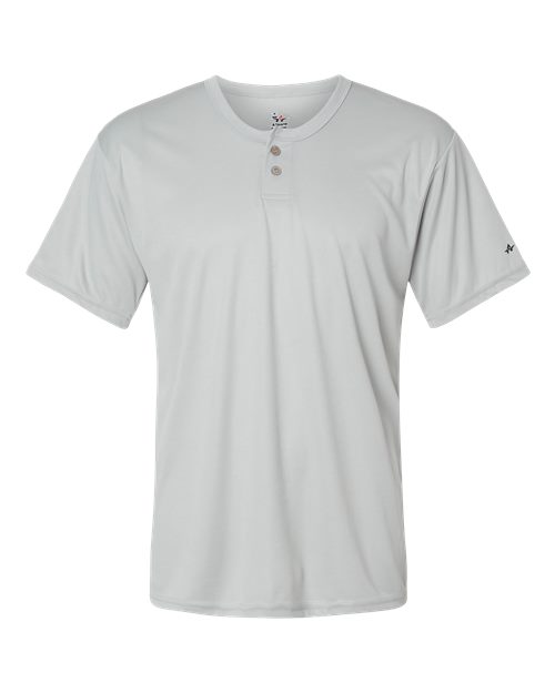 Alleson Athletic 7930 B-Core Placket Jersey #color_Silver