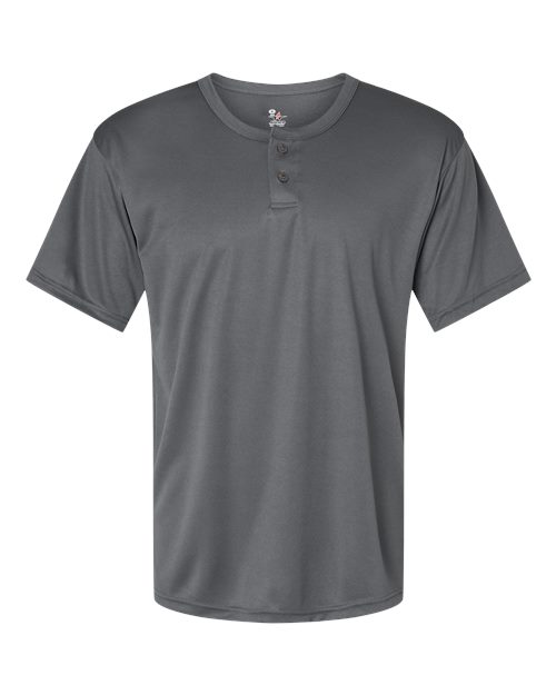 Alleson Athletic 7930 B-Core Placket Jersey #color_Graphite