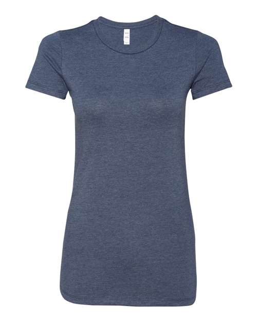Bella + Canvas 6004 Ladies' Slim Fit T-Shirt #color_HEATHER NAVY