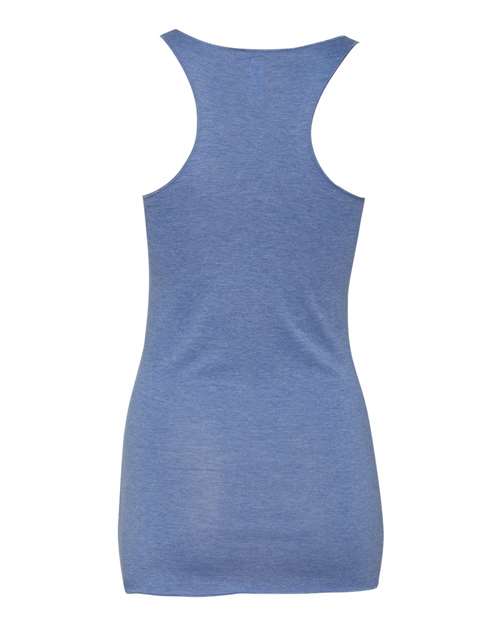 Bella + Canvas 8430 Ladies' Triblend Racerback Tank #color_BLUE TRIBLEND