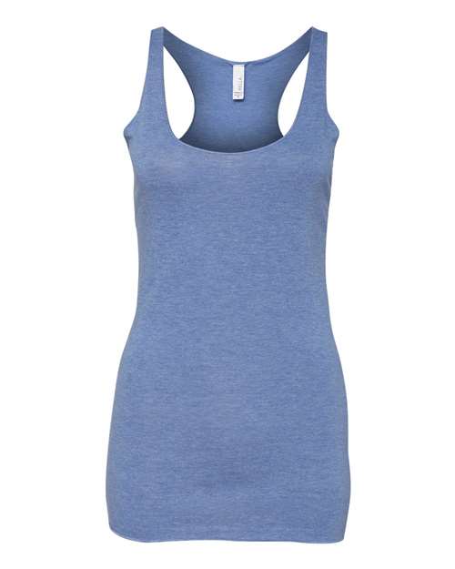 Bella + Canvas 8430 Ladies' Triblend Racerback Tank #color_BLUE TRIBLEND