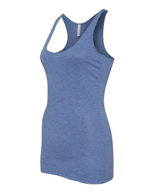 Bella + Canvas 8430 Ladies' Triblend Racerback Tank #color_BLUE TRIBLEND