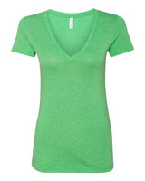 Bella + Canvas 8435 Ladies' Triblend Short-Sleeve Deep V-Neck T-Shirt #color_GREEN TRIBLEND