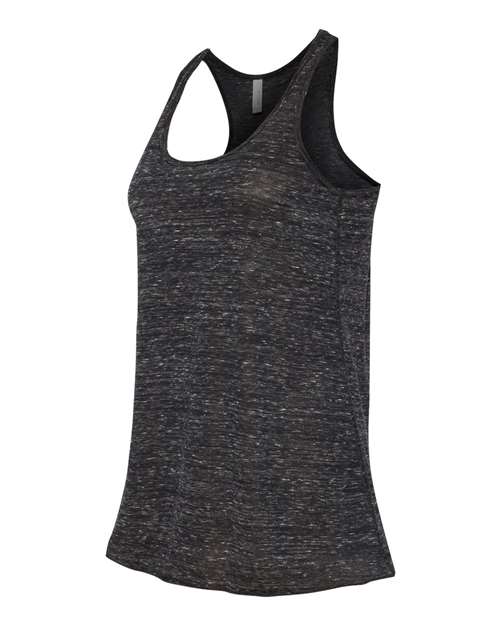 Bella + Canvas B8800 Ladies' Flowy Racerback Tank #color_BLACK MARBLE