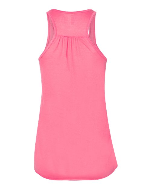 Bella + Canvas B8800 Ladies' Flowy Racerback Tank #color_NEON PINK