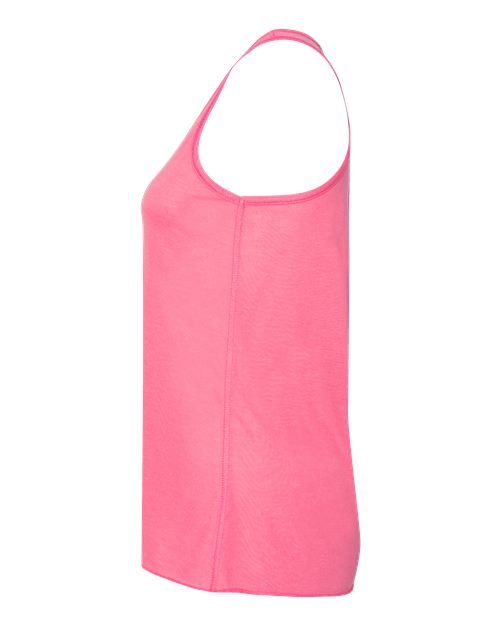 Bella + Canvas B8800 Ladies' Flowy Racerback Tank #color_NEON PINK
