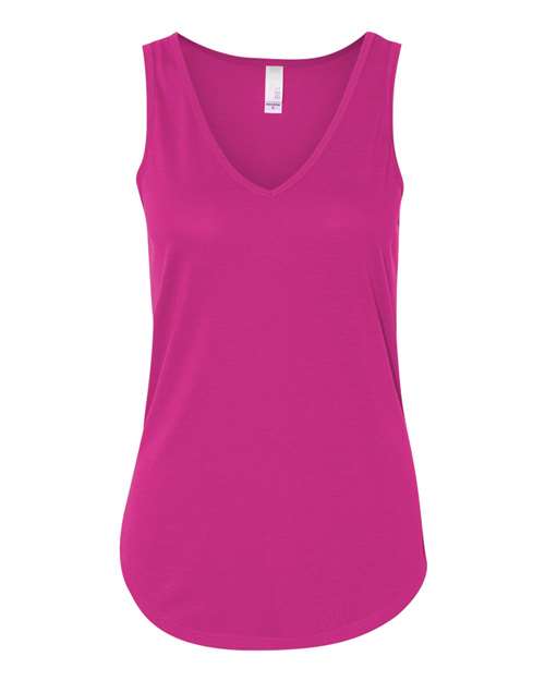 Bella + Canvas B8805 Ladies' Flowy V-Neck Tank #color_BERRY