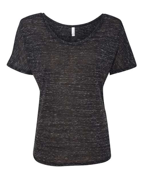 Bella + Canvas 8816 Ladies' Slouchy Scoop-Neck T-Shirt #color_BLACK MARBLE