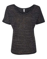 Bella + Canvas 8816 Ladies' Slouchy Scoop-Neck T-Shirt #color_BLACK MARBLE