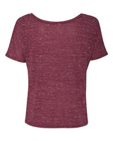 Bella + Canvas 8816 Ladies' Slouchy Scoop-Neck T-Shirt #color_MAROON MARBLE