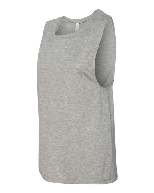 Bella + Canvas B8803 Ladies' Flowy Scoop Muscle Tank #color_ATHLETIC HEATHER