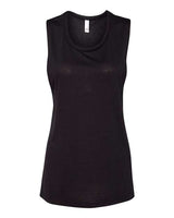 Bella + Canvas B8803 Ladies' Flowy Scoop Muscle Tank #color_BLACK