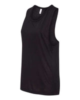Bella + Canvas B8803 Ladies' Flowy Scoop Muscle Tank #color_BLACK