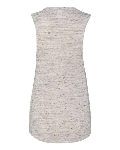 Bella + Canvas B8803 Ladies' Flowy Scoop Muscle Tank #color_WHITE MARBLE