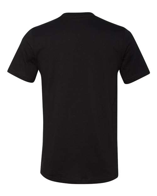 Bella + Canvas 3021 Men's Jersey Short-Sleeve Pocket T-Shirt #color_BLACK/ DEEP HTHR