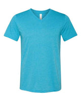 Bella + Canvas 3415C Unisex Triblend V-Neck T-Shirt #color_AQUA TRIBLEND