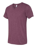 Bella + Canvas 3415C Unisex Triblend V-Neck T-Shirt #color_MAROON TRIBLEND