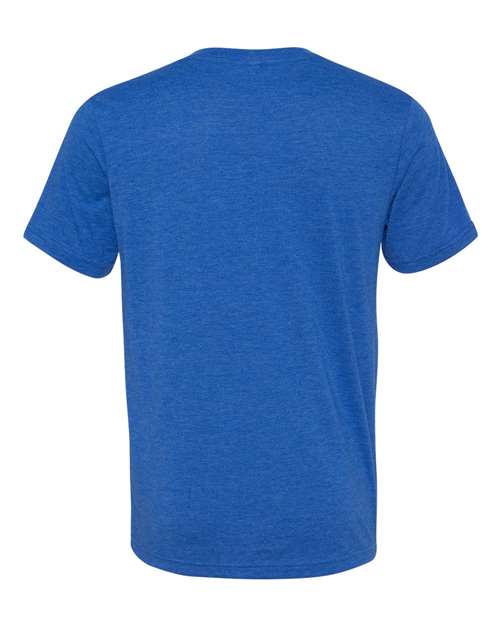 Bella + Canvas 3415C Unisex Triblend V-Neck T-Shirt #color_TRUE ROYAL TRBLN