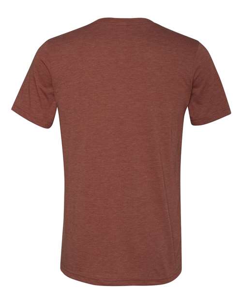 Bella + Canvas 3415C Unisex Triblend V-Neck T-Shirt #color_CLAY TRIBLEND
