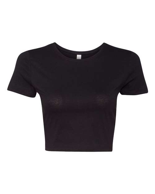 Bella + Canvas 6681 Ladies' Poly-Cotton Crop T-Shirt #color_BLACK