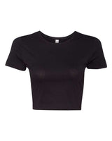 Bella + Canvas 6681 Ladies' Poly-Cotton Crop T-Shirt #color_BLACK