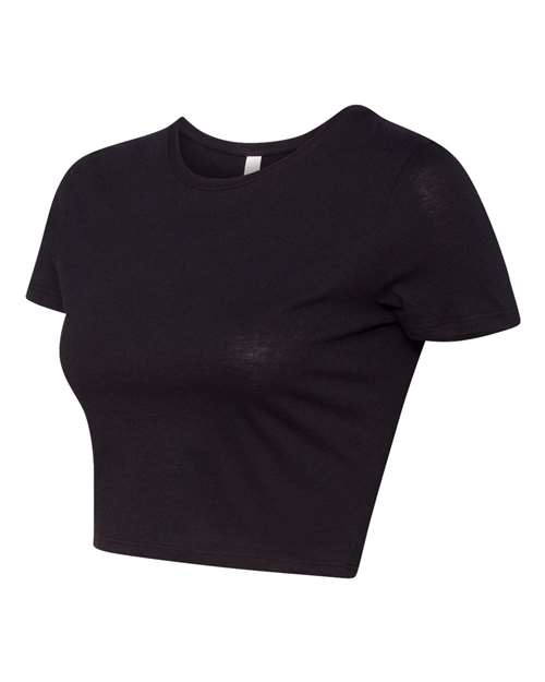 Bella + Canvas 6681 Ladies' Poly-Cotton Crop T-Shirt #color_BLACK