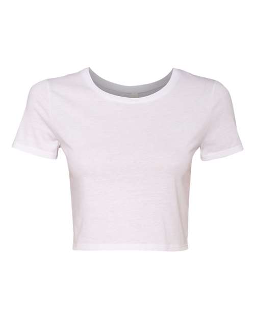 Bella + Canvas 6681 Ladies' Poly-Cotton Crop T-Shirt #color_WHITE
