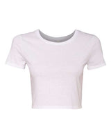 Bella + Canvas 6681 Ladies' Poly-Cotton Crop T-Shirt #color_WHITE