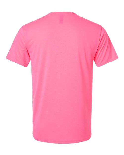 Gildan G420 Adult Performance Adult 5 oz. T-Shirt #color_SAFETY PINK