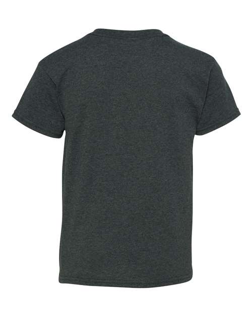 Gildan G500B Youth Heavy Cotton T-Shirt #color_DARK HEATHER