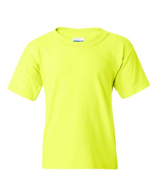 Gildan G500B Youth Heavy Cotton T-Shirt #color_SAFETY GREEN