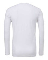Bella + Canvas 3425 Unisex Jersey Long-Sleeve V-Neck T-Shirt #color_WHITE