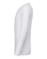 Bella + Canvas 3425 Unisex Jersey Long-Sleeve V-Neck T-Shirt #color_WHITE