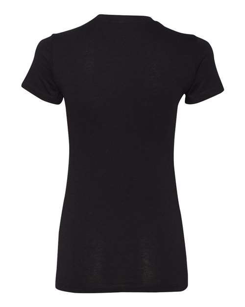 Bella + Canvas 6004 Ladies' Slim Fit T-Shirt #color_SOLID BLK BLEND