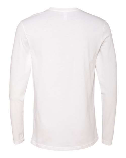 Next Level N3601 Men's Cotton Long-Sleeve Crew #color_WHITE
