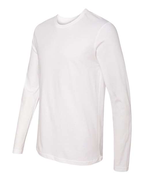 Next Level N3601 Men's Cotton Long-Sleeve Crew #color_WHITE