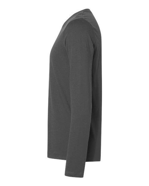 Next Level N3601 Men's Cotton Long-Sleeve Crew #color_HEAVY METAL