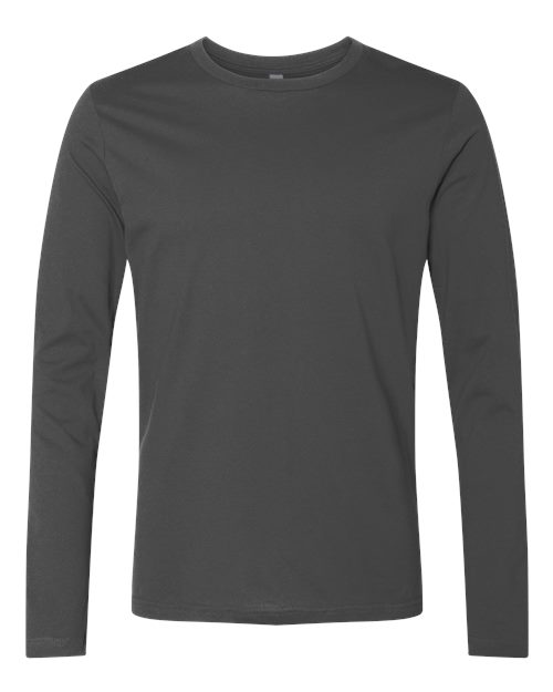 Next Level N3601 Men's Cotton Long-Sleeve Crew #color_HEAVY METAL