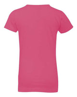 Next Level N3710 Youth Girls Princess T-Shirt #color_HOT PINK