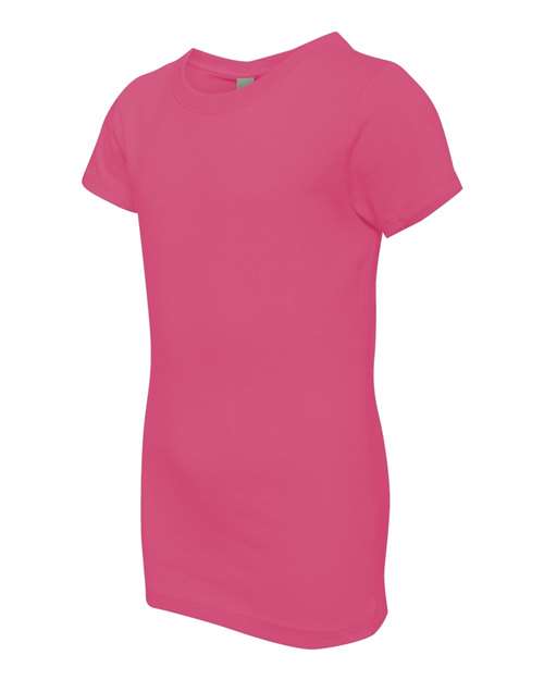Next Level N3710 Youth Girls Princess T-Shirt #color_HOT PINK