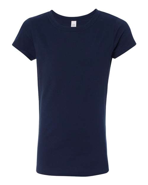 Next Level N3710 Youth Girls Princess T-Shirt #color_MIDNIGHT NAVY