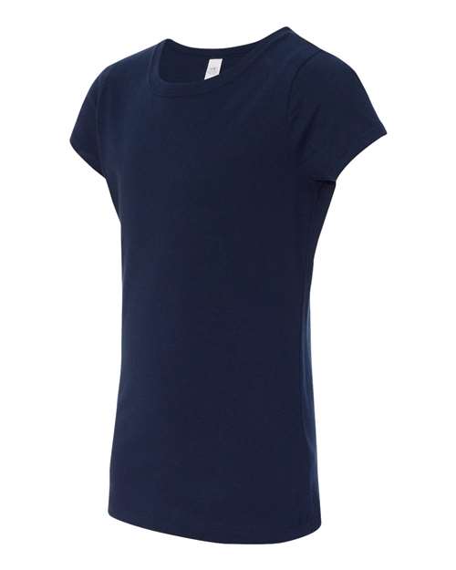 Next Level N3710 Youth Girls Princess T-Shirt #color_MIDNIGHT NAVY