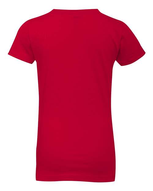 Next Level N3710 Youth Girls Princess T-Shirt #color_RED